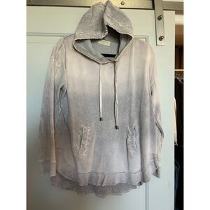 Oversized gray acid washed hoodie from Ocean Drive